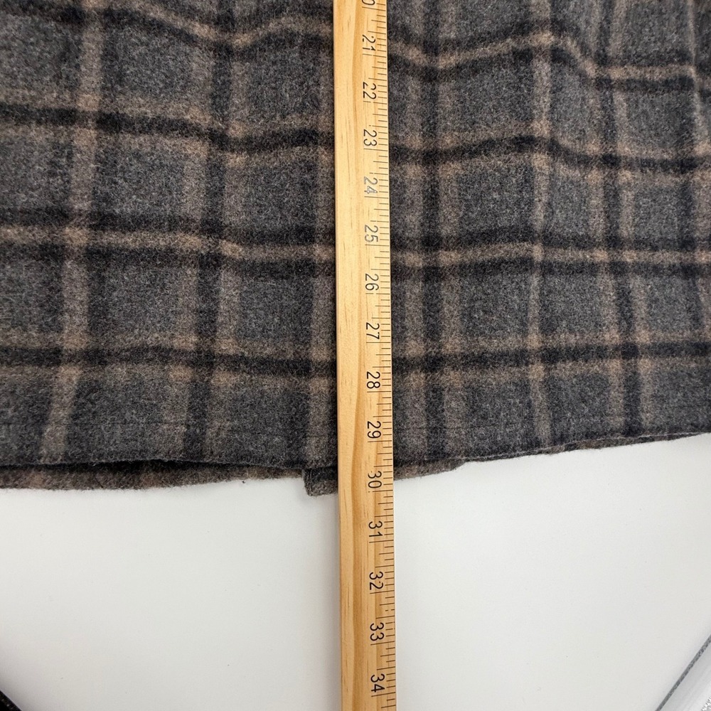 Synergy Studio Morgan Cooper Plaid Wool Blend Button Up Gorpcore Jacket Men M - Picture 9 of 10